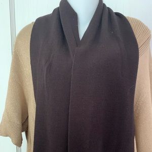 Scarf double knit brown from the Gap